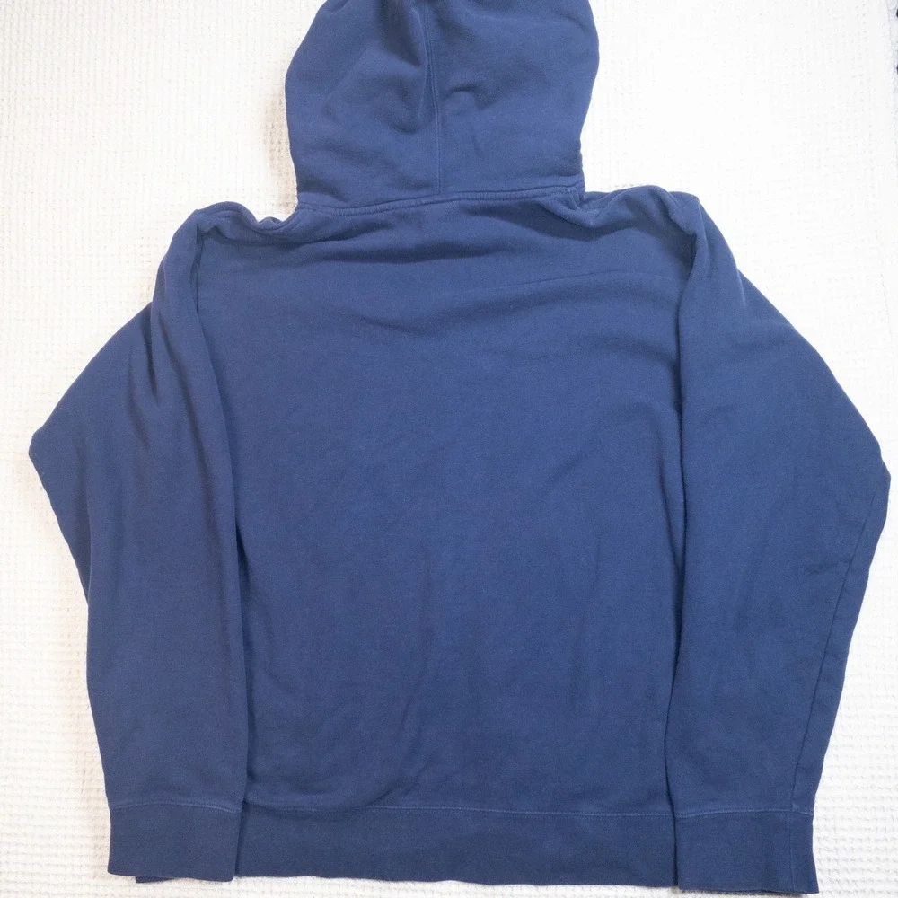 The North Face Mens Navy Blue Pullover Hoodie Fleece Sweatshirt XL